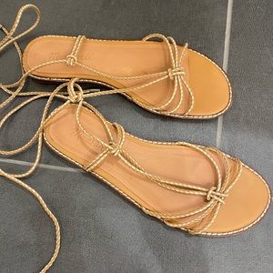 Madewell Ankle Wrap Sandals Size 5.5